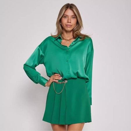 Female shirt, green color, size S (42)-1