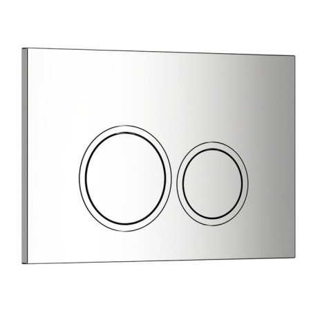 Washing button WAVE W3, universal, plastic, chrome