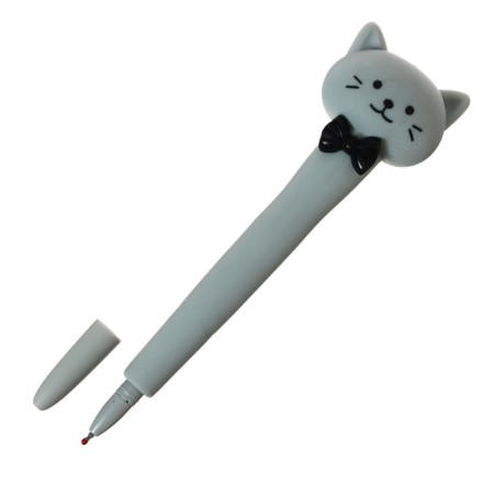 Gel-ghost handle, blue rod, soft case, cat with a bow of a mix-3