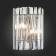 Sconces st. SL1170.101.02. Fabio. 2x40 watts, E14, 25x30 cm, Nickel color