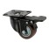 Furniture wheel Cappio d = 50, on the site, with a stop, rotary, tpr coating