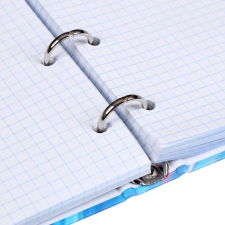 Notebook of 120 sheets in the cage on Enjoy rings, solid cover, glossy lamination, offset block-2