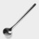 Ceramic mug with a spoon "Black marble", 350 ml, black color