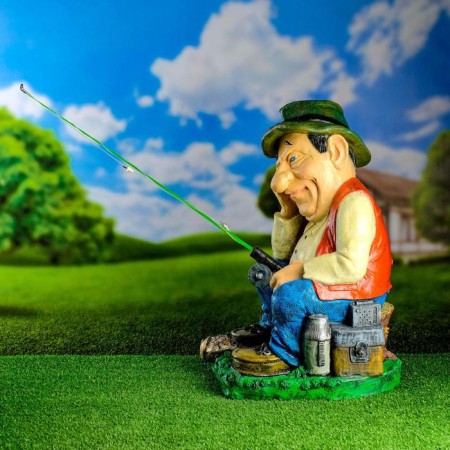 Garden figure "Fisherman" 54x40x34cm-1
