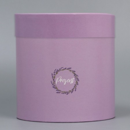 Set of hats 2 in 1, gift packaging, Lavender, 13 x 13, 16 x 16 cm-6
