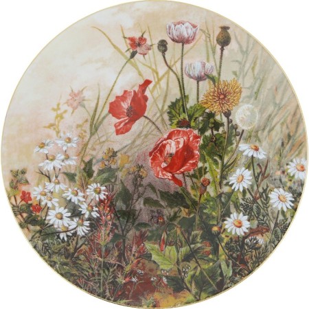 Wall plate 27 cm, decor "Maki"