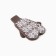 Double female mittens, brown color, river 18