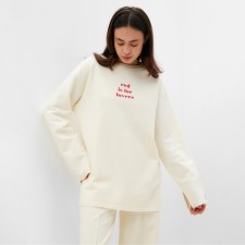 Women's sweatshirt MIST COZY STYLE, Milk, Size 42