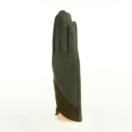 Gloves are female, dimensionless, without insulation, green color-1
