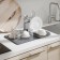 Drying rug for drying dishes with a shelf for the umbra udry 51x17x57 cm shell, dark gray color