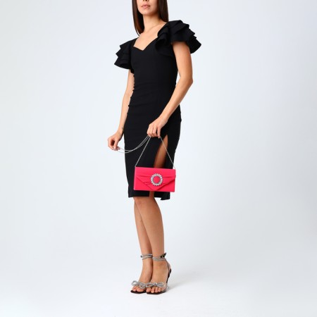 Female bag on magnet, color fuchsia-7