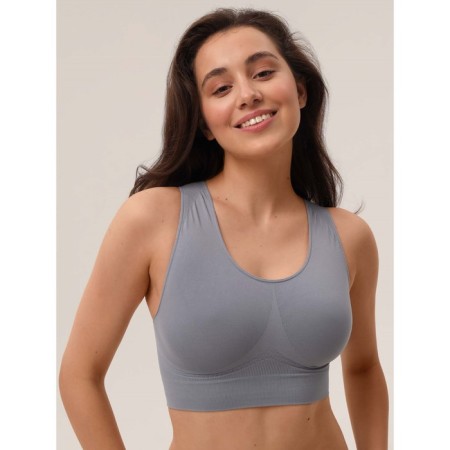 Women's top on wide straps Mirey Top Shaper Spalla Larga, size 52, color gray-3