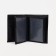 Male purse without fastening, 2 in 1, for auto documents, for bills, for cards, for coins, black color Black