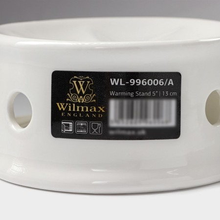 Porcelain stand for heating Wilmax, D = 13 cm, white color-6