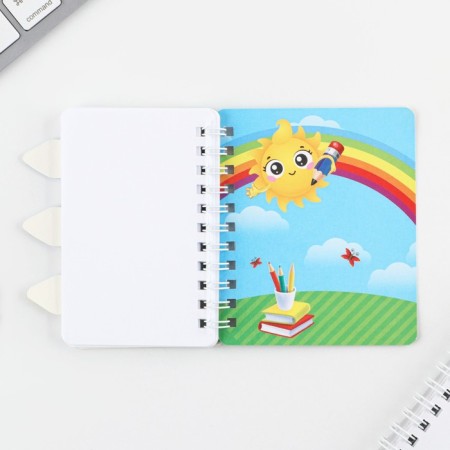 Notepad Notepad with dividers on the rowing "Owl" A7 format, 40 sheets-5