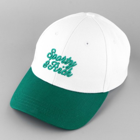 Men's cap Sporty & Rich, white color, rr 56-2