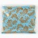 Locum for needlework, atlas, gold pattern on Blue, 50 × 75 cm