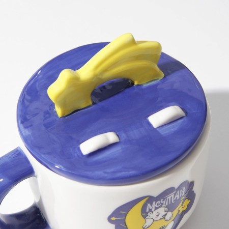 Ceramic mug with a “dream” lid, 350 ml, white color-3