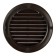 Ventilation grate Zein, D = 150 mm, round, with a grid, a flange, a stiff, brown
