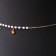 Party "waist" flowers, colored in gold, 68 cm + 25 cm extension cord