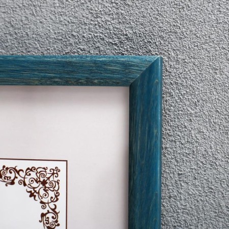Photo frame Pine C14 21x30 cm, 014 Blue (plastic screen)-1