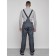 Semi-combinezone ski insulated male winter, size 52, dark gray color