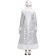 New Year! Snegurochka carnival costume, brocade fur coat is long, silver color, p. 52