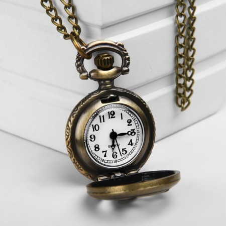 Pocket quartz clock "Bird with an arrow", on a chain of 80 cm-4