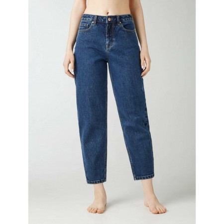 Women's jeans with a high landing CONTE Elegant Balloon, size XXS, color MID Blue-5