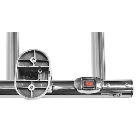 Domoterm electric heated towel rail "Aurora" 109-5, 530 x 710 mm, 5 crossbars, right-1