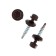 Self-tapping screws Krep roofing tundra with a drill 4.8x28 mm, dark brown 60 pcs.