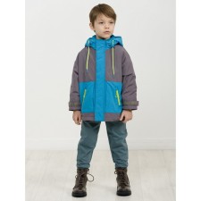 Windbreaker for boys, height 104 cm, gray color