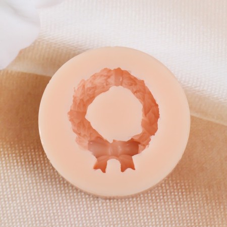 Mold Silicon "New Year's Wreath" 2.5x3x1 cm-1