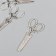 Decor Metal for creativity "Openland scissors" silver (A9361) 6x2.5 cm