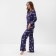 Female pajamas (shirt and trousers) KAFTAN Zebra size 48-50, blue color