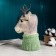 Kashpo - Vase "Deer in glasses" 22x15x26cm