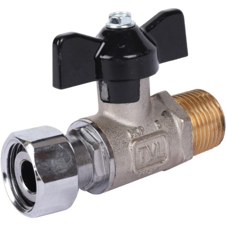 Ball barbar stout SVB-1009-000015, 1/2 "x1/2", outer thread/crooked nut, butterfly