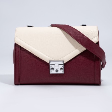 Bag-mixer on the valve, burgundy/beige color