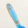 Bilateral brush - comb with wavy teeth, middle, 6 x 19 cm, blue
