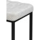 Har loth metal stool/eco -leather, black/gray 34x34x65 cm