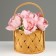 Wicker basket, 16 x 12.5/25 cm, sequoia