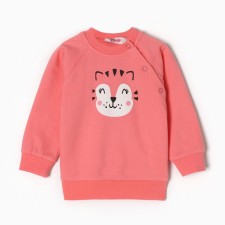 Svitshot for children, I was launched, coral color, height 68-74 cm (6-9 months)