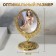 The mirror of the desktop "circle", bilateral, with an increase, D mirror surface 10 cm, color golden