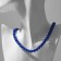 Beads "Classic" mood, ball No. 8, color bright blue, l = 40 cm