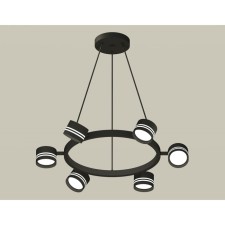 A set of suspended swivel with acrylic Ambrella Light, Traditional Diy, XB9193202, 6XGX53, Black Sand color, white matte