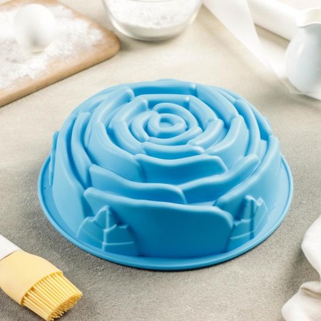 Baking uniform "Rose", silicone, 21 × 9 cm, color mix-6