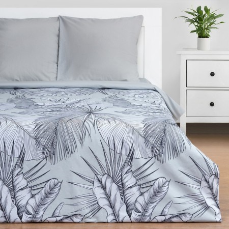 Bed linen Ethel Euro Gray Tropics 200x215 cm, 220x240 cm, 70x70 cm - 2 pcs-2