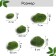 Moss Artificial "Stones", set of 5 pcs., Greengo