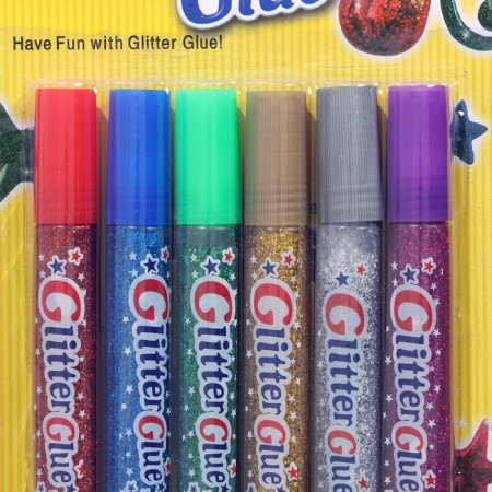 Cosmetic glitter color (adhesive), set, 6 pcs, 12 g-1