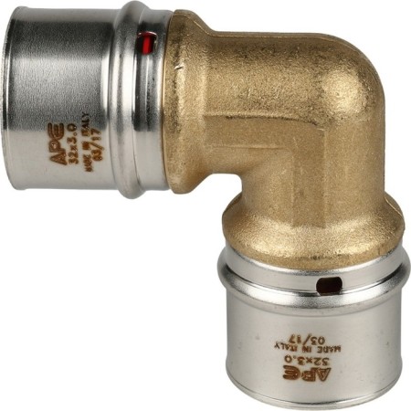 STOUT SFP-0009-003232, d = 32 mm x 90 °, brass-3